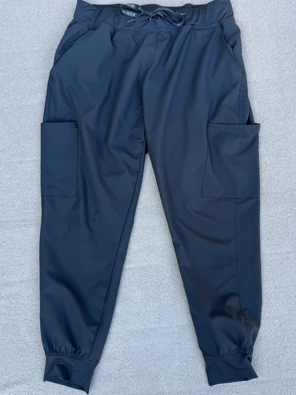 Med Couture Navy Blue Cargo Jogger Pants